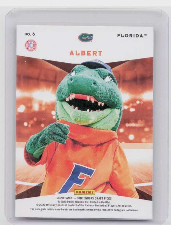 2020-21 Contenders Draft Picks Albert #6 Gators Mascots - Image 3