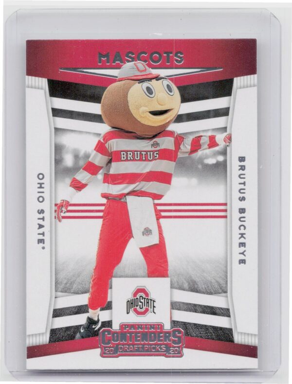 2020-21 Contenders Draft Picks Brutus Buckeye #5 Buckeyes Mascots