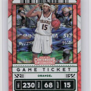 2020-21 Contenders Draft Picks Carmelo Anthony Game Ticket Green Explosion #42 O