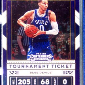 2020-21 Contenders Draft Picks Jayson Tatum Tournament Ticket /49 #8 Devils