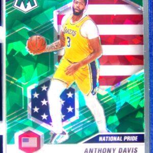 2020-21 Mosaic Anthony Davis Mosaic National Pride Green Ice #250 Lakers