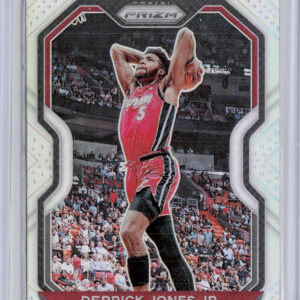 2020-21 Panini Prizm Derrick Jones Jr. Silver Prizms #55 Heat