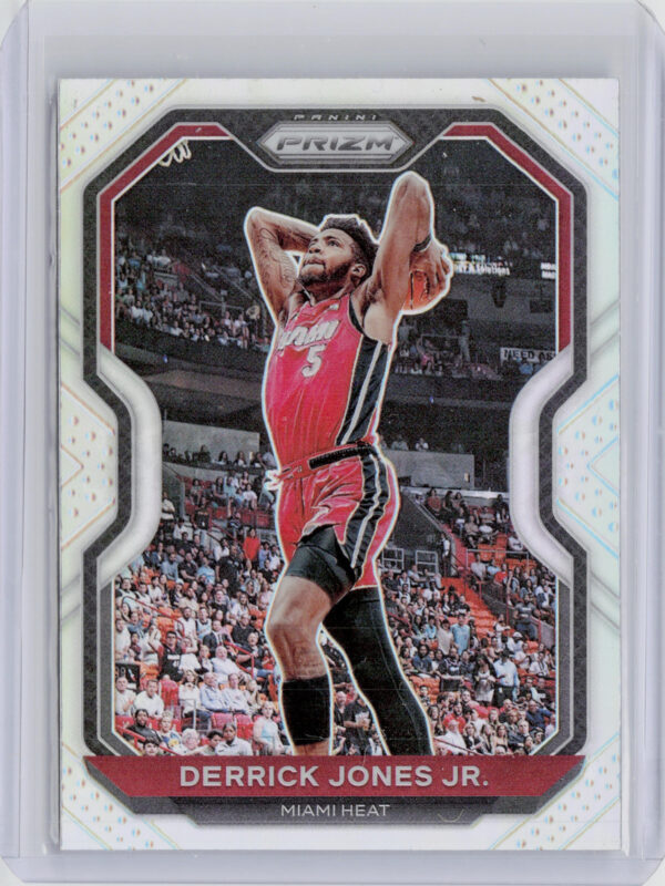 2020-21 Panini Prizm Derrick Jones Jr. Silver Prizms #55 Heat