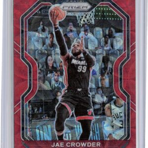 2020-21 Panini Prizm Jae Crowder Choice Red Prizms SN88 #146 Heat