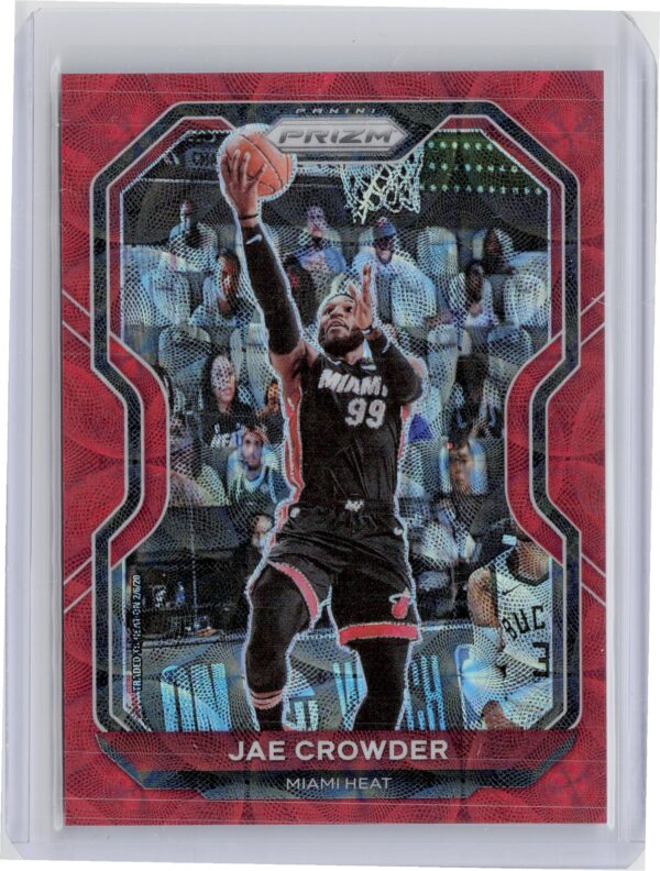 2020-21 Panini Prizm Jae Crowder Choice Red Prizms SN88 #146 Heat