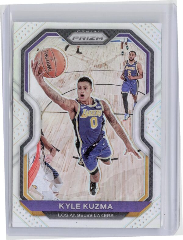 2020-21 Panini Prizm Kyle Kuzma Silver Prizms #244 Lakers