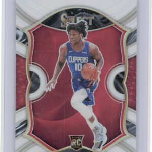 2020-21 Panini Select Daniel Oturu White Prizms SN149 #93 Clippers