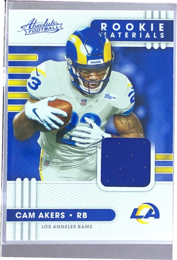 2020 Absolute Cam Akers JSY RC #25 Rams Absolute Rookie Materials
