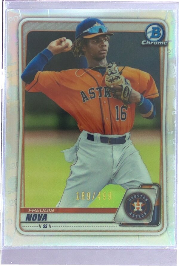 2020 Bowman Chrome Freudis Nova /499 #BCP-82 Astros Chrome Prospects Refractor