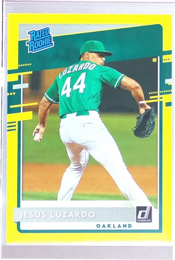 2020 Donruss Jesus Luzardo Yellow #34 Athletics