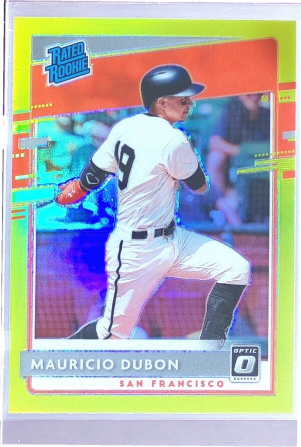 2020 Donruss Mauricio Dubon Yellow RC #33 Giants