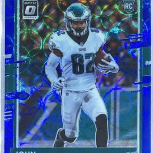 2020 Donruss Optic John Hightower IV Blue Scope RC #128 Eagles