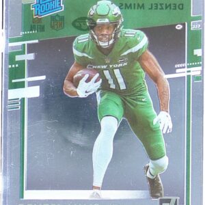 2020 Panini Chronicles Denzel Mims RC #RR-DM Jets Clearly Donruss Rated Rookies