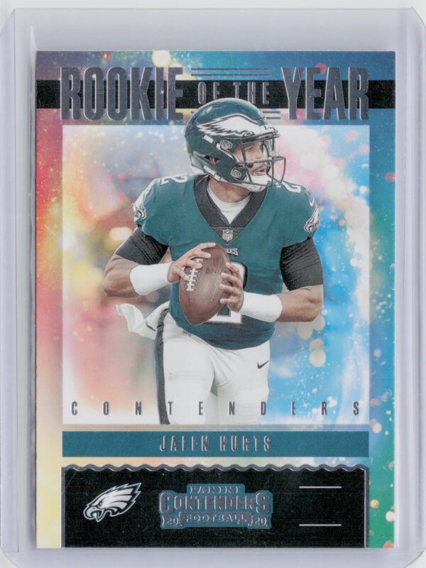 2020 Panini Contenders Jalen Hurts #RY-JHU Eagles Rookie of the Year Contenders