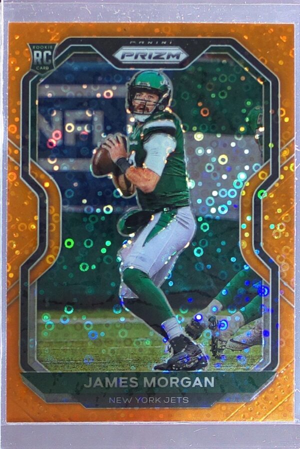 2020 Prizm James Morgan Prizm Orange Disco RC #356 Jets