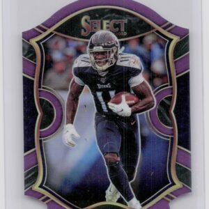 2020 Select A.J. Brown Concourse Purple Prizm Die Cut #43 Titans