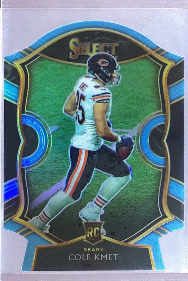 2020 Select Cole Kmet Light Blue Prizm Die Cut RC #74 Bears