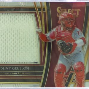 2020 Select Deivy Grullon JSY #RJS-DG Phillies Rookie Jumbo Swatch