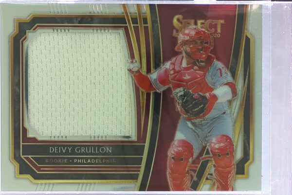 2020 Select Deivy Grullon JSY #RJS-DG Phillies Rookie Jumbo Swatch