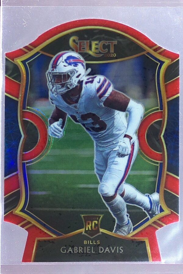 2020 Select Gabriel Davis Red Prizm Die Cut RC #82 Bills