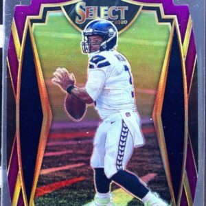 2020 Select Russell Wilson Purple Prizm Die Cut #103 Seahawks