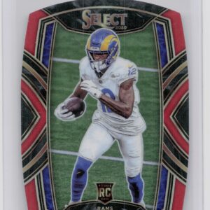 2020 Select Van Jefferson Red Prizm Die Cut RC #271 Rams