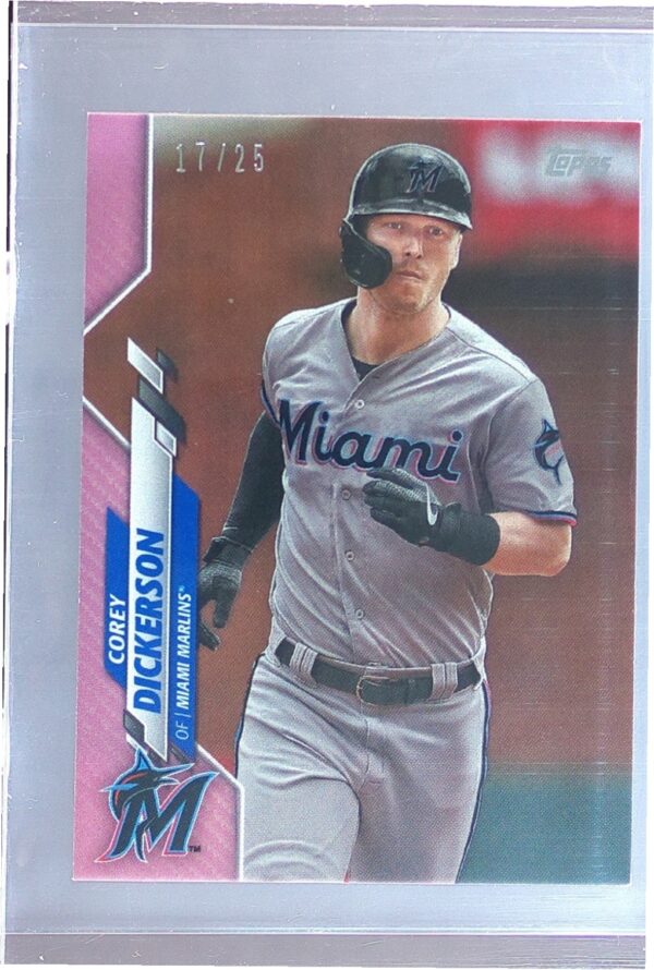 2020 Topps On-Demand Set 23: Topps Mini Corey Dickerson Pink /25 #592 Marlins