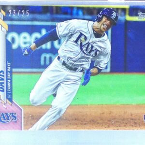 2020 Topps On-Demand Set 23: Topps Mini Johnny Davis Pink /25 RC #U-189 Rays