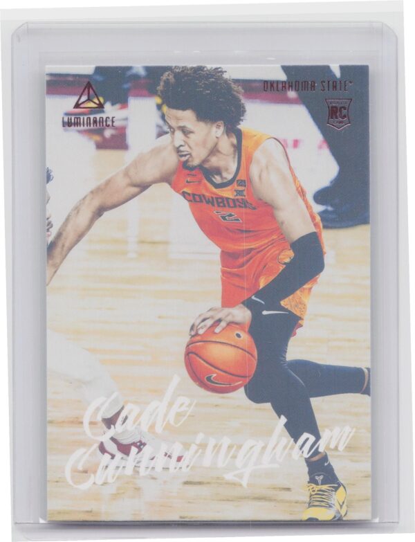2021-22 Panini Chronicles Luminance Draft Picks Cade Cunningham Rookie #76