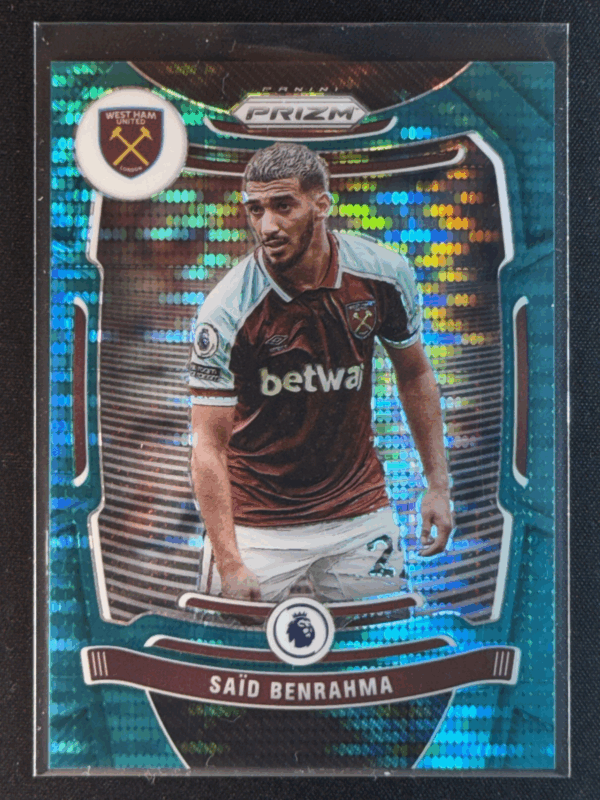 2021-22 Panini Prizm Premier League Said Benrahma Aqua Pulsar /49 #234