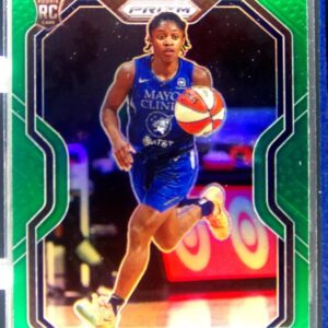 2021-22 Panini Prizm WNBA Crystal Dangerfield Prizms Green RC #41 Lynx