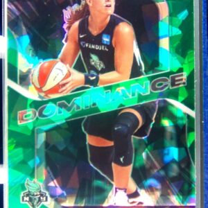 2021-22 Panini Prizm WNBA Sabrina Ionescu #6 Liberty Fireworks Prizms Green Ice