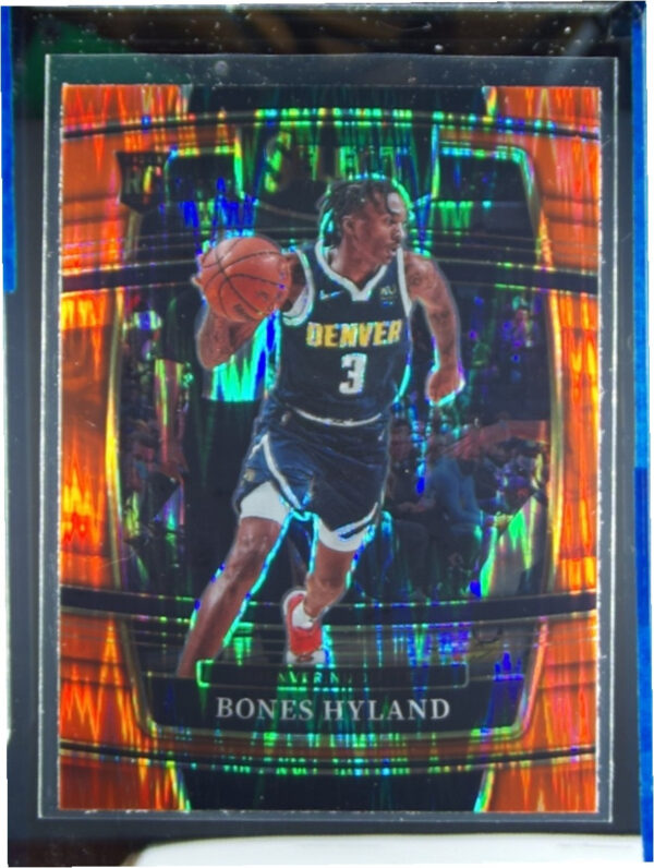 2021-22 Panini Select Bones Hyland Orange Flash Prizms #79 Nuggets