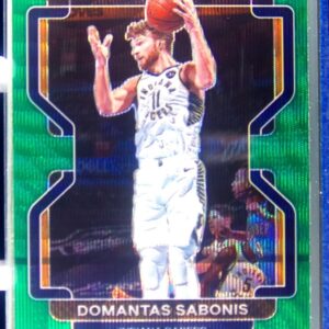 2021-22 Prizm Domantas Sabonis Green Wave #183 Pacers