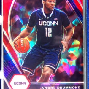 2021-22 Prizm Draft Picks Andre Drummond Red Ice #92 Huskies