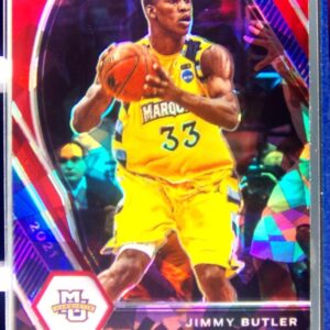 2021-22 Prizm Draft Picks Jimmy Butler Red Ice #66 Eagles