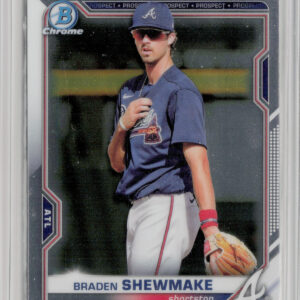 2021 Bowman Braden Shewmake #BCP-48 Braves Chrome Prospects