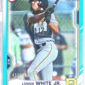 2021 Bowman Draft Lonnie White Jr. Sky Blue /499 #BD-28 Pirates