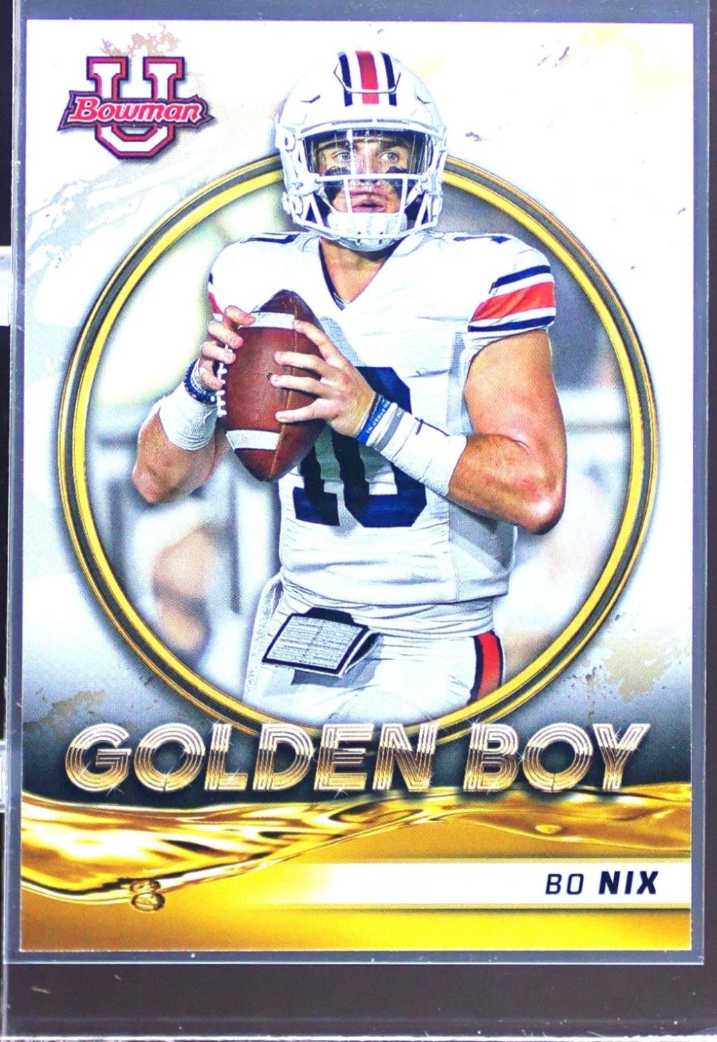 2021 Bowman University Bo Nix #GB-7 Tigers Golden Boy