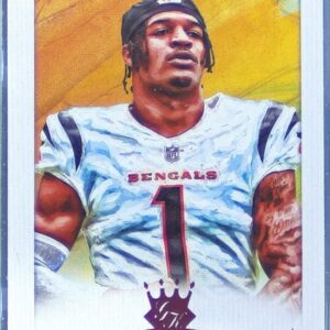 2021 Chronicles Ja'Marr Chase RC #GK-24 Bengals Gridiron Kings Pink