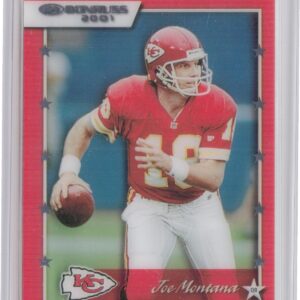 2021 Clearly Donruss Joe Montana #01-12 Chiefs Clearly Retro 2001