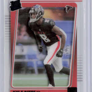 2021 Clearly Donruss Kyle Pitts Blue SN99 #61 Falcons