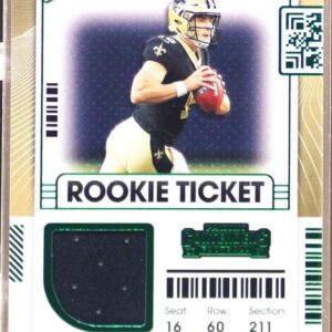 2021 Contenders Ian Book JSY RC #RTS-IBO Saints Rookie Ticket Swatches
