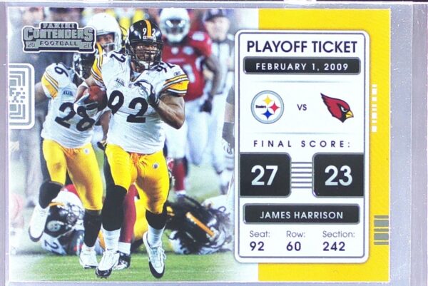 2021 Contenders James Harrison #PLT-JHA Steelers Playoff Tickets