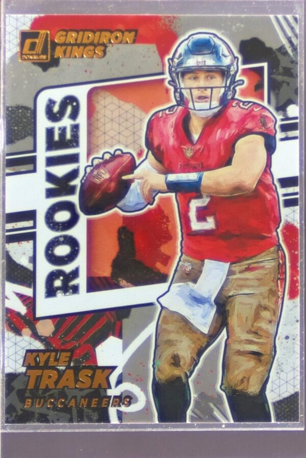 2021 Donruss Kyle Trask RC #RGK-KTR Buccaneers Rookie Gridiron Kings