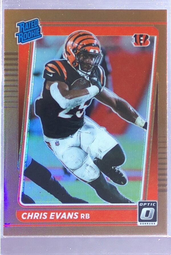 2021 Donruss Optic Chris Evans Bronze RC #294 Bengals