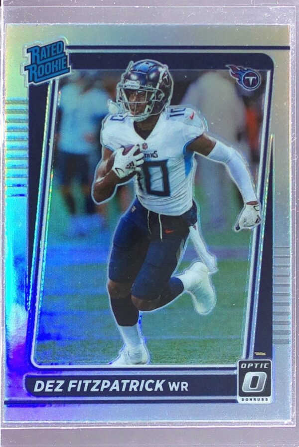 2021 Donruss Optic Dez Fitzpatrick Holo RC #236 Titans