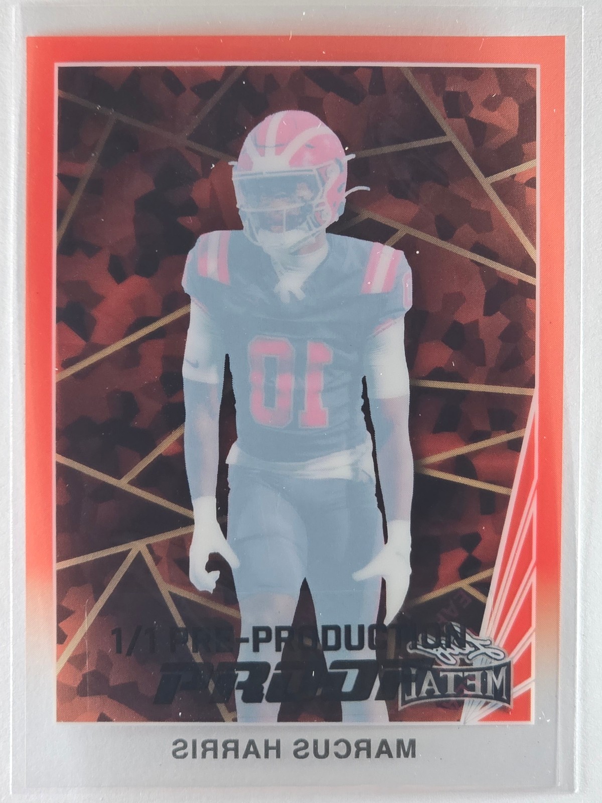 2021 Leaf Metal Marcus Harris 1/1 Pre-Production Proof - Image 3