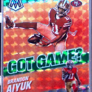 2021 Mosaic Brandon Aiyuk #GG-20 49ers Got Game? Mosaic Green
