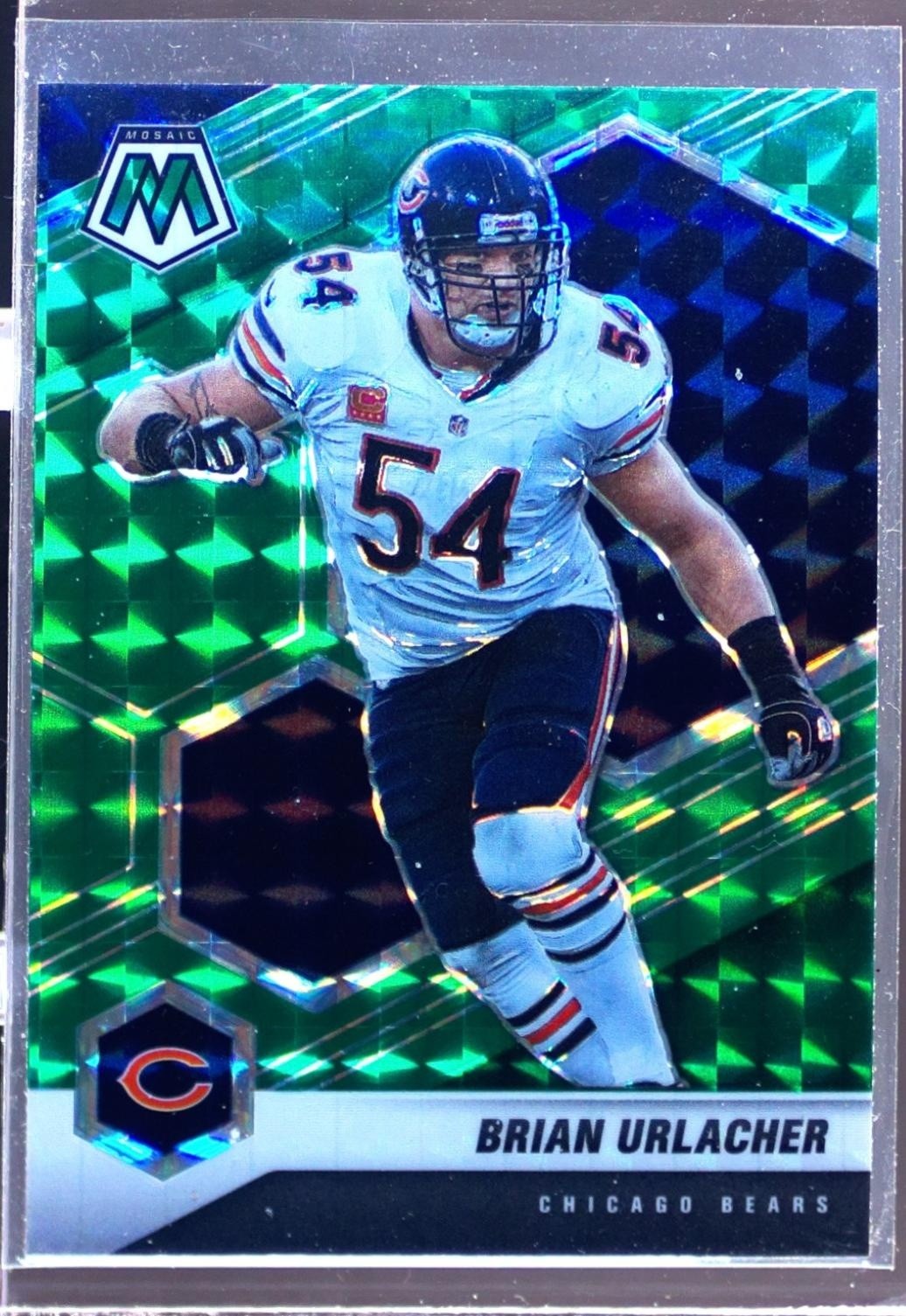 2021 Mosaic Brian Urlacher Prizm Green #41 Bears